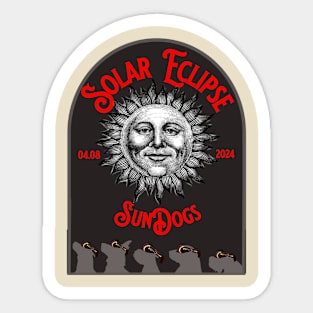 eclipse sun dogs Sticker